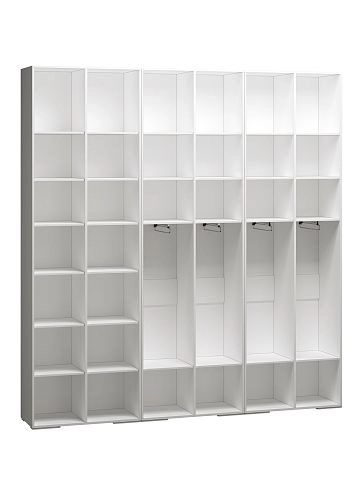 Шкаф распашной Брей-3 с антресолью Белый - фото 4