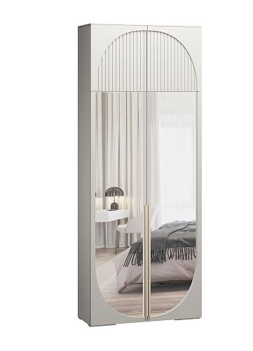 Шкаф распашной Брей-1.2 с антресолью Кашемир - фото 2