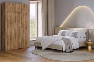 Эдинбург-3 с антресолью Дуб Кастелло коньячный