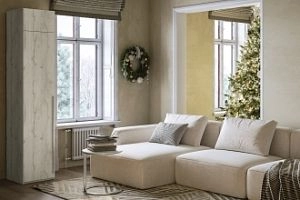 Лорена Бест-1 с антресолью Дуб Крафт Белый