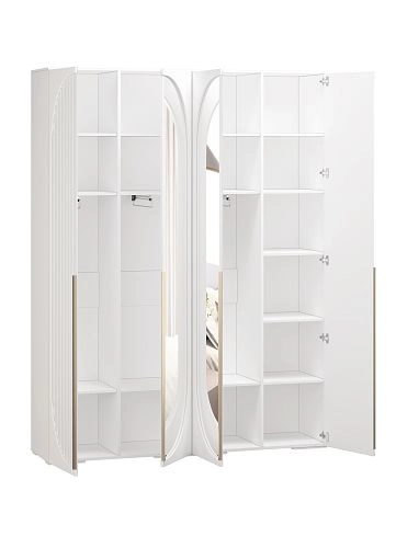 Шкаф распашной Брей-2.1 Белый - фото 3