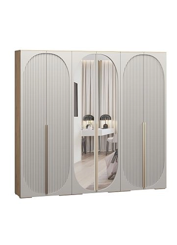 Шкаф распашной Брей-3.1 Кашемир/Дуб Золотистый - фото 2