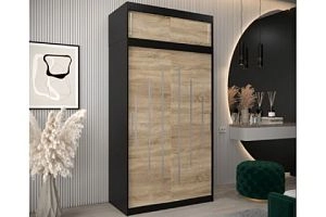 Валмиера-2А new Черный/Дуб Сонома