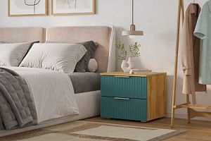 прикроватная Салерно 2 Аквамарин