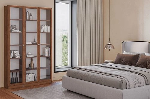 Шкаф для книг Билли-11 Орех Экко - фото 1