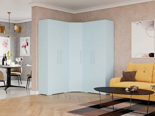 Шкаф угловой Калифорния-Стиль-15 Сумеречный Голубой - фото 1