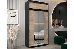 Валмиера-4А new Черный/Дуб Сонома