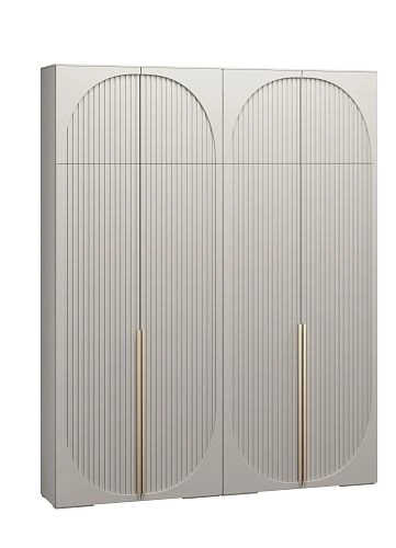 Шкаф распашной Брей-2 с антресолью Кашемир - фото 3