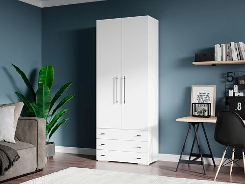 Шкаф распашной Калифорния-Стиль-4 Белый - фото 1