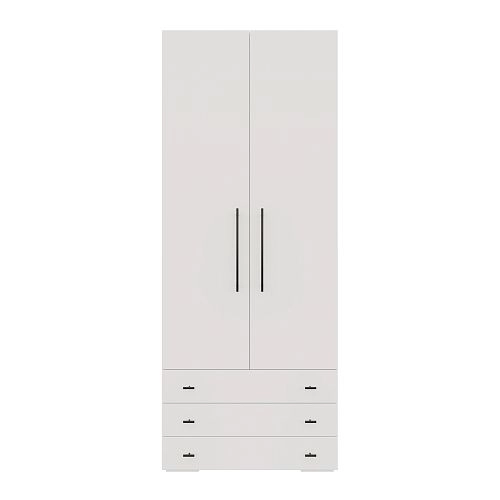 Шкаф распашной Калифорния-Стиль-4 Белый - фото 3