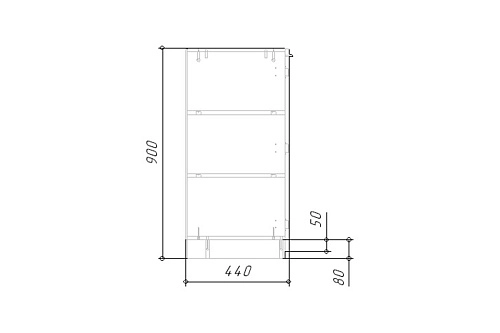 Тумба Лорена Пакс-3 Черный - фото 6