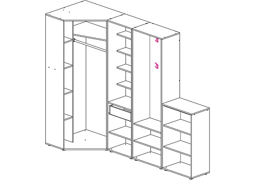 Прихожая Мебелинк 400-13 - фото 2