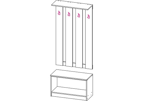 Прихожая Комби-4 - фото 2