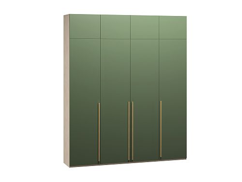 Шкаф распашной с антресолью Микос МДФ-4 Шарли green - фото 3
